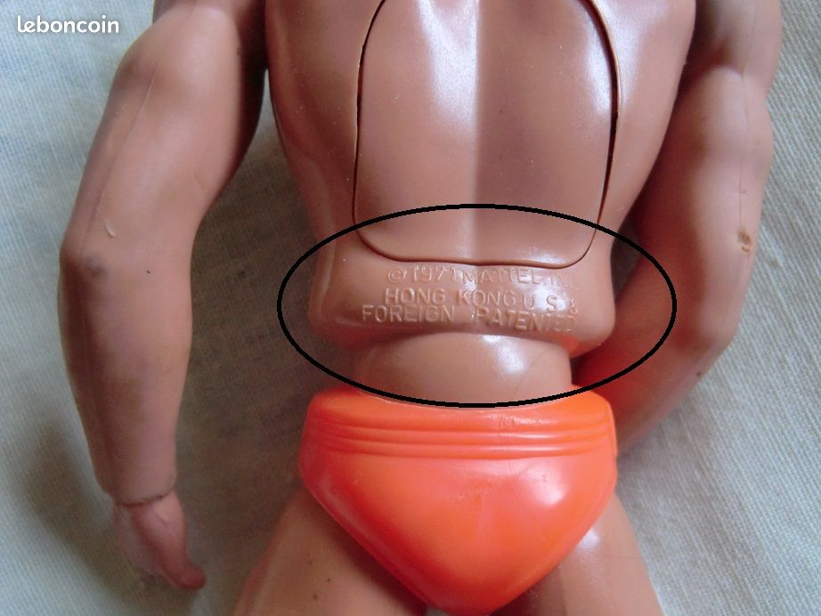 Figurine vintage BIG JIM - Mattel - 1971 - Bras actionné par bouton poussoir dans le dos (image 7)