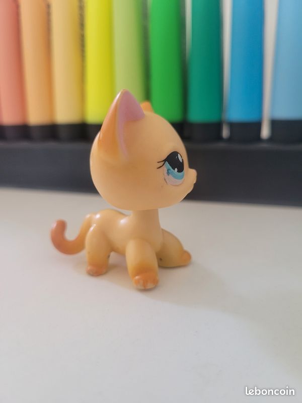 Littlest Pet Shop # 886 Shorthair cat Chat européen Authentic LPS -142