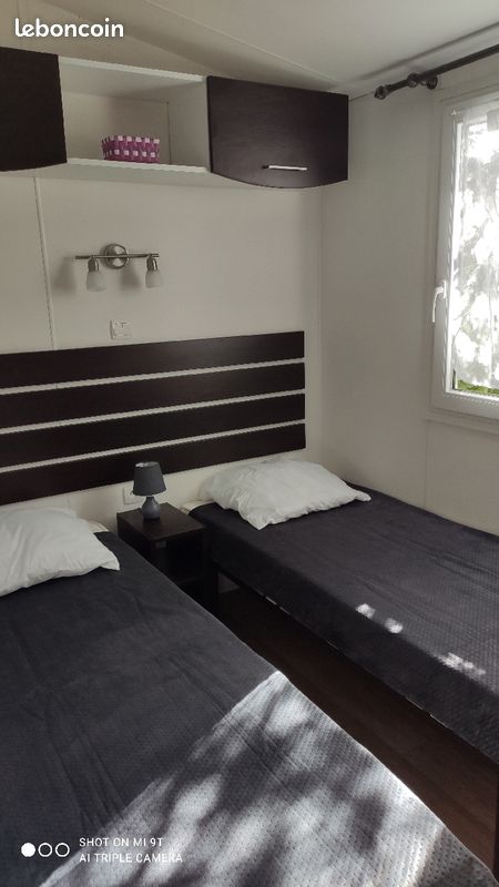 Camping 4* en bordure de la Méditerranée : Mobil Home climatisé tout confort pour 4/6 pers - 3ch (image 7)