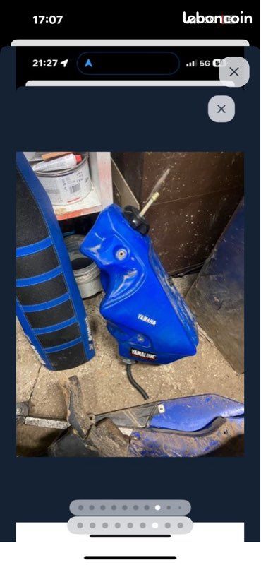 125 YZ selle réservoir plastique (image 1)