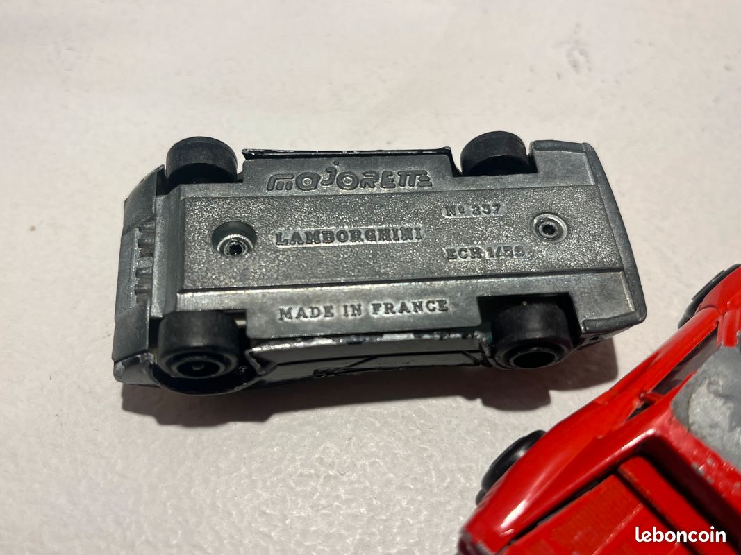 Lot De 2 Voitures Majorette Ferrari GTO – Made In France, Occasion, Modèle N°211, Vintage