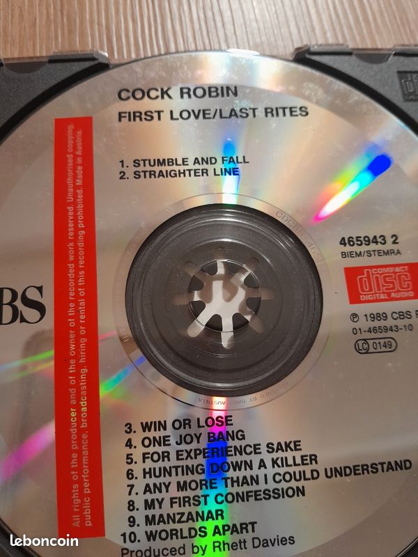 CD Cock Robin (image 3)