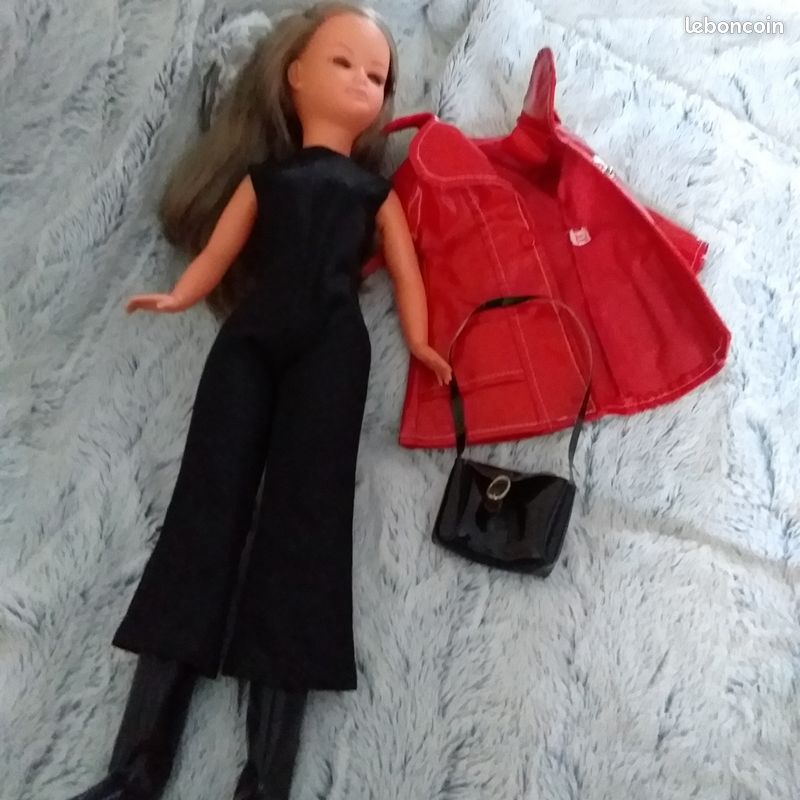 Robe Ancienne Et Gilet Pour Poupée Gégé, Label Haute Couture, Très Bon état