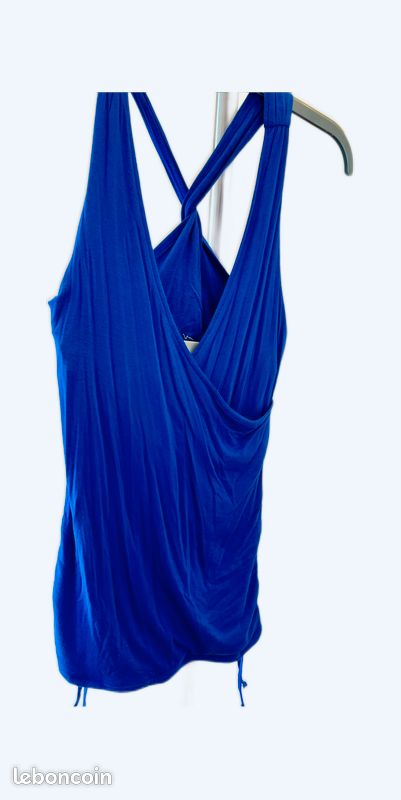 Robe Courte Avec Dos Croisé - Prada Femme