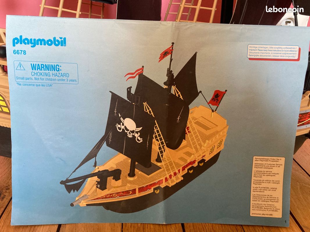 Playmobil Bateau Pirates des Tenebres - Jeux & Jouets