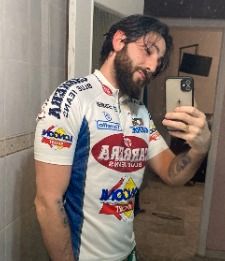 Maillot Cycliste Nalini Vintage - Style Jean Bleu Carrera - Très Bon état