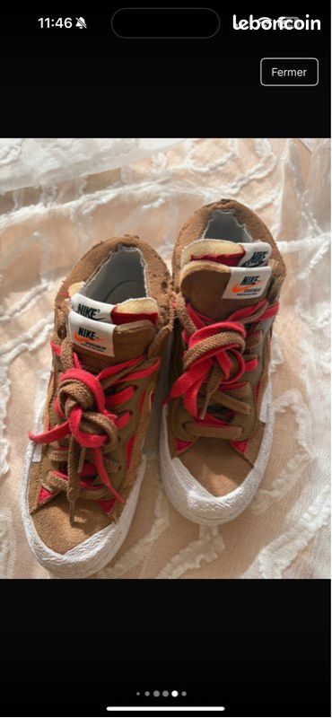 Blazer low sacai british tan Nike Chaussures