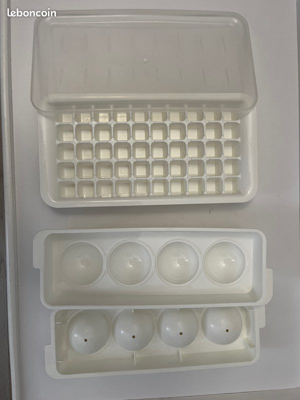 Lot De 2 Bacs à Glaçons En Aluminium Vintage – Années 60/70 – Grands Modèles