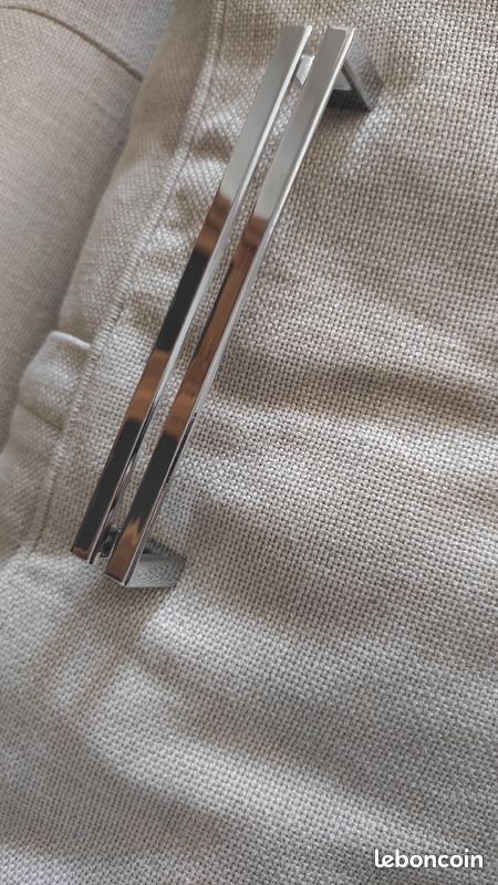 Poignée de meuble acier chromée (image 10)