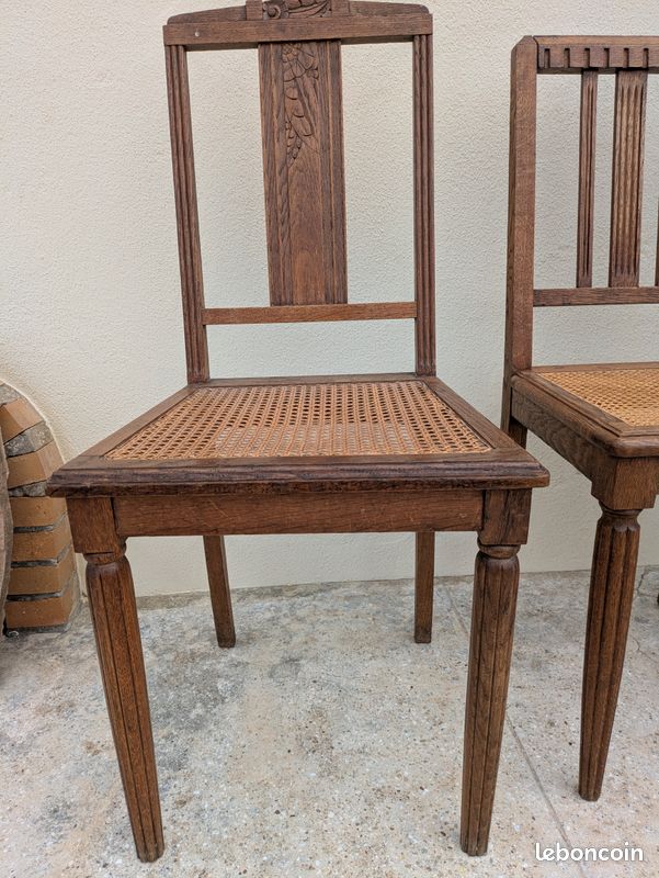 4 chaises cannées (image 8)