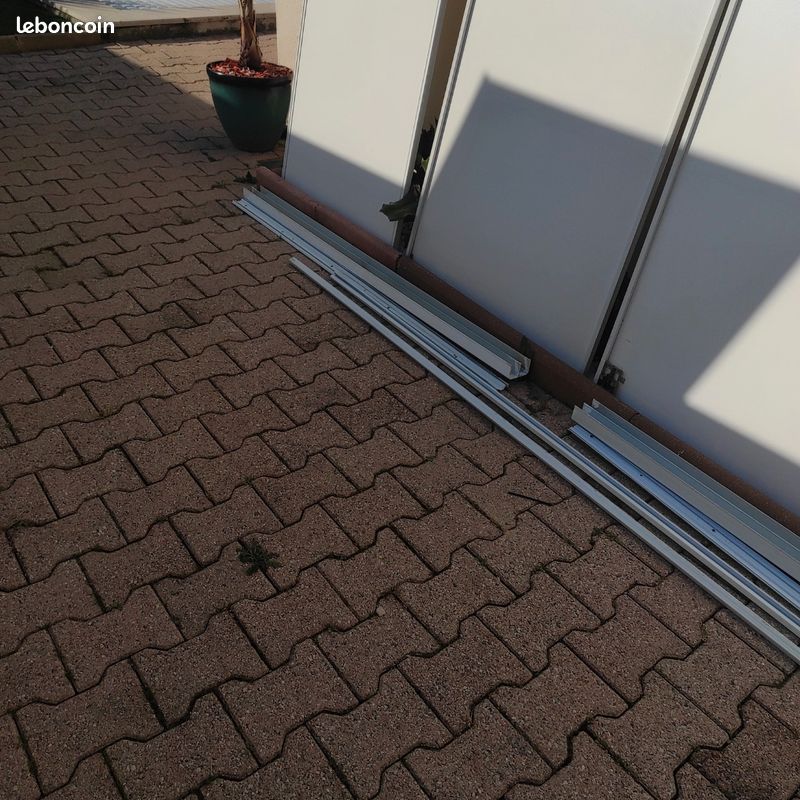 Lot de 4 portes coulissantes avec rails (image 4)