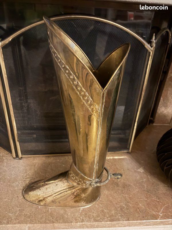 Grande botte cuivre jaune/porte parapluies (image 4)
