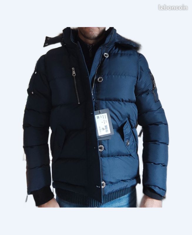 B11m: Doudoune épaisse "Avenue Georges IV Paris". Neuf. Bleu Navy. Taille M (image 5)