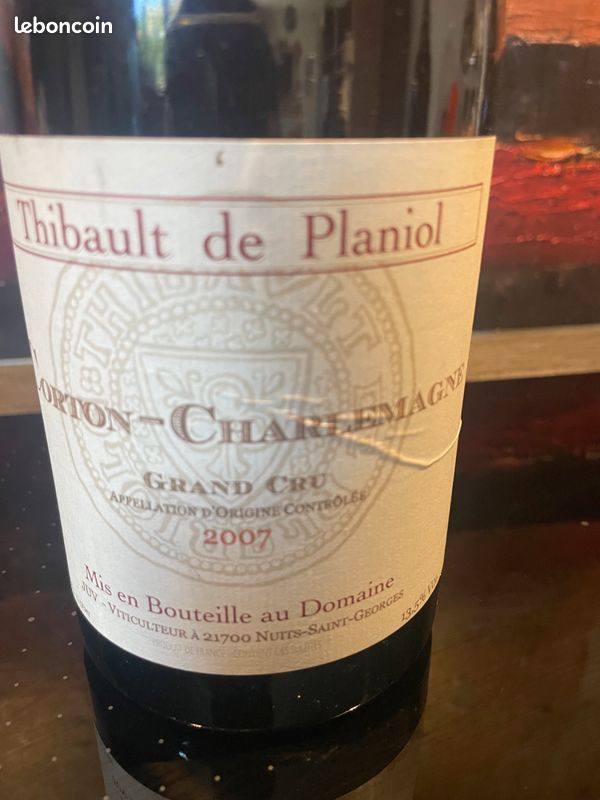1 Bt CORTON-CHARLEMAGNE GC Thibault De Planiol 2007 Bourgogne Blanc Grand Cru (image 1)