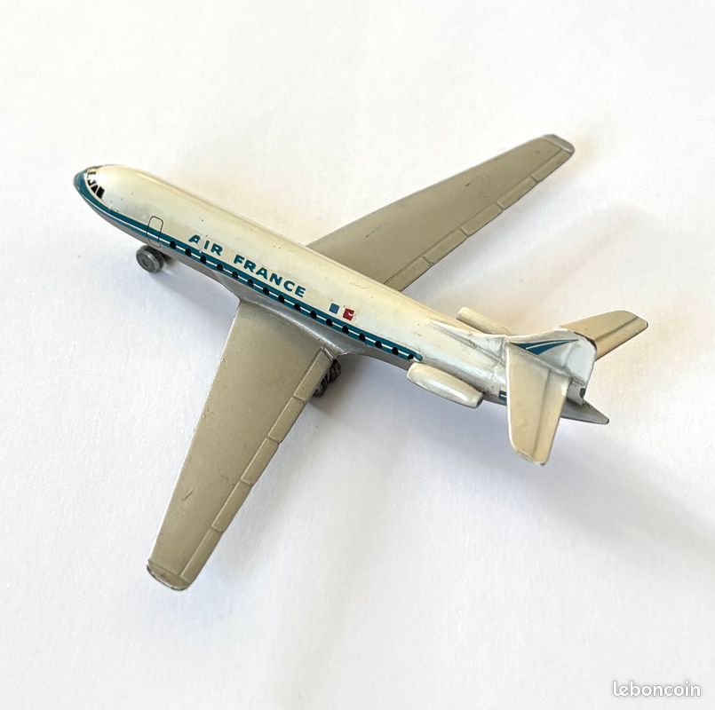 Jouet Ancien Le Colibri, Avion En Papier Et Bois, France 1950, Boîte D'origine