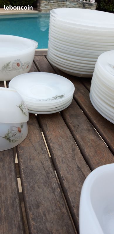 Vaisselle arcopal décors fleurs vintage (image 3)