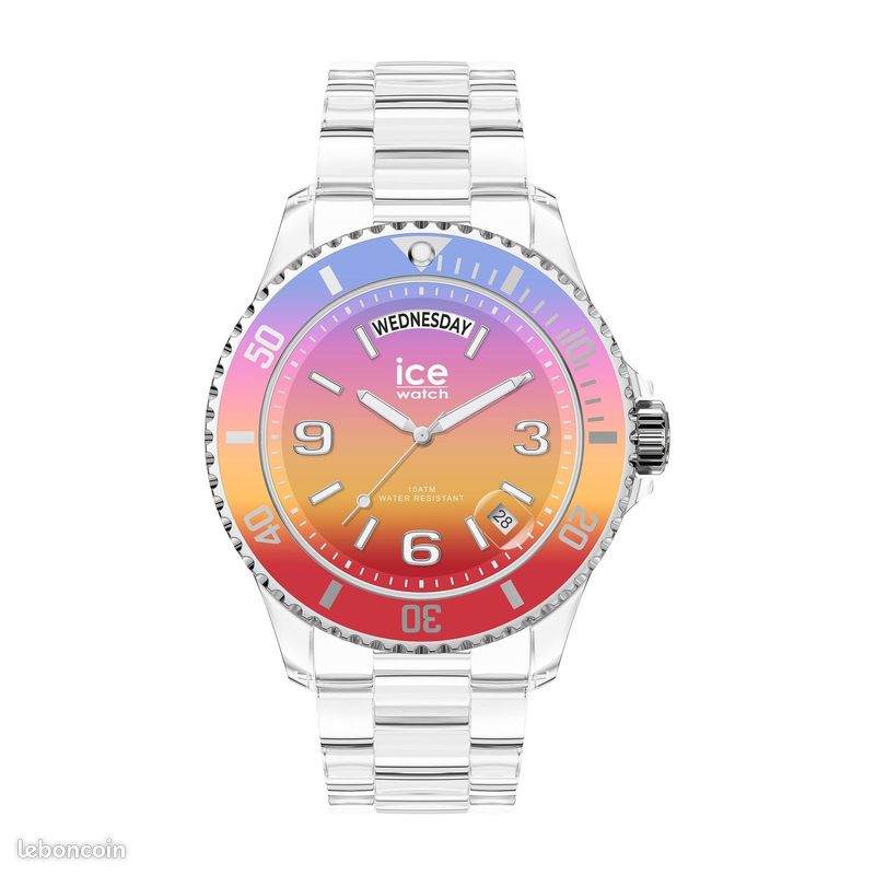 ICE WATCH montre mixte clear sunset-Energy-Moyenne-DAYDATE (image 1)