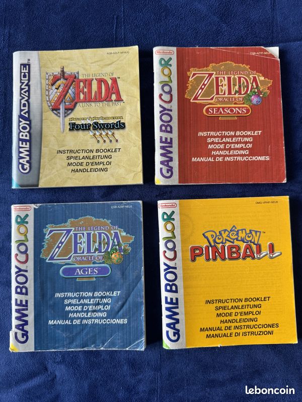 Notices version française en très bon état pour jeux et consoles Nintendo NES, Super NES, Game Boy, Game boy Color, Game boy pocket, Game Boy Advance GBA, DS (image 6)