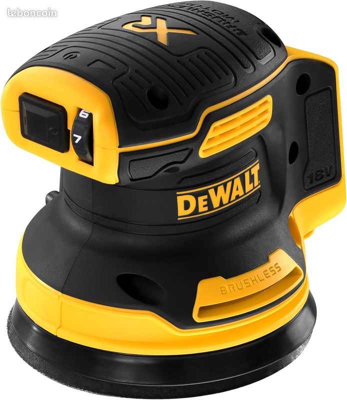DEWALT - Ponceuse excentrique sans fil XR 18V Brushless, 125mm, Unité nue, DCW210N-XJ (image 1)