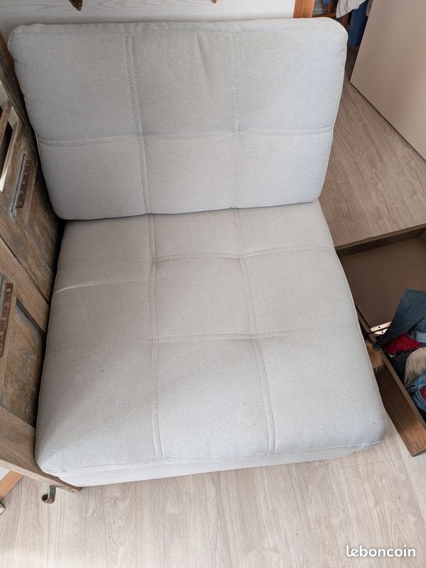 Chauffeuse gris 1place (image 2)
