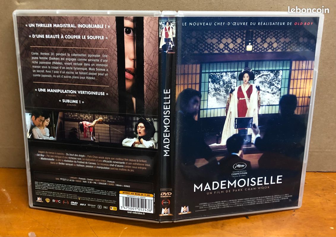 Dvd Mademoiselle Film de Park Chan Wood - DVD - Films