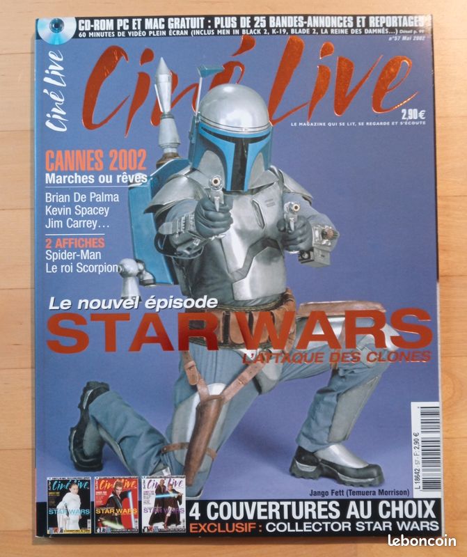 Magazine Ciné Live spécial Star Wars épisode 2, numéro 57 de mai 2002 (image 1)