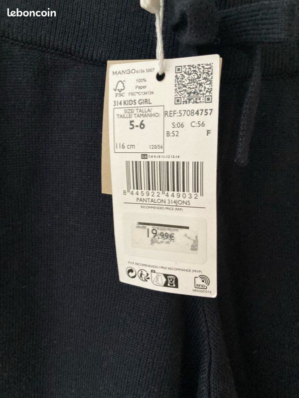 Pantalon large Mango enfant Vêtements