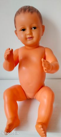 Grand Baigneur Petitcolin En Celluloïd Taille 45 Cm - 1950, état Général Correct