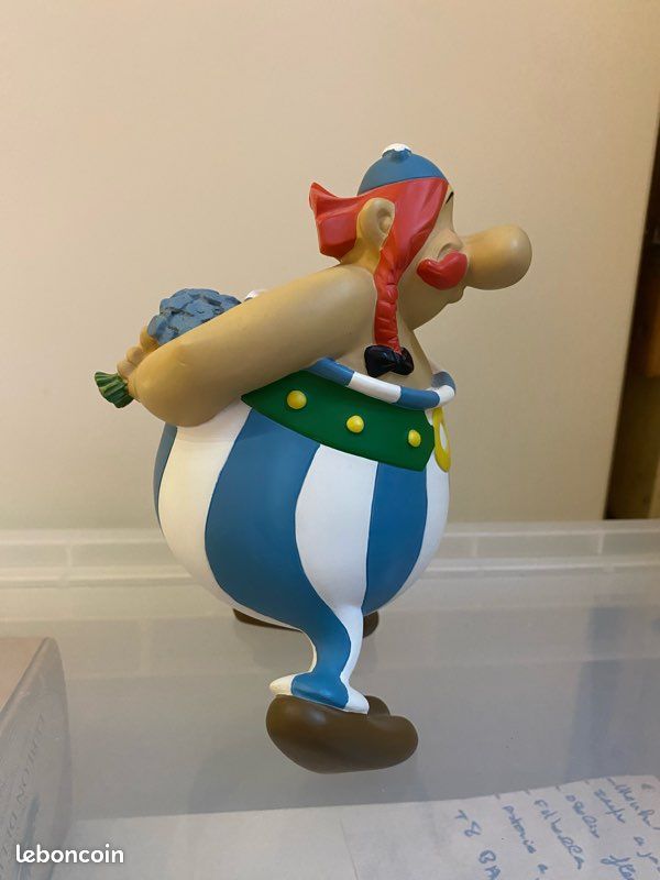 Leblon Delienne & Uderzo - Sculpture Obélix retour de chasse, 2x signée