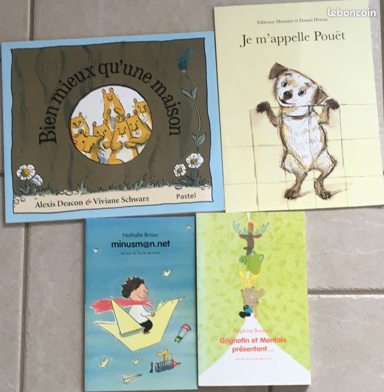 6 à 8 ans : Lot de 4 livres ECOLE DES MAX - Bien mieux qu'une maison - neuf (image 1)