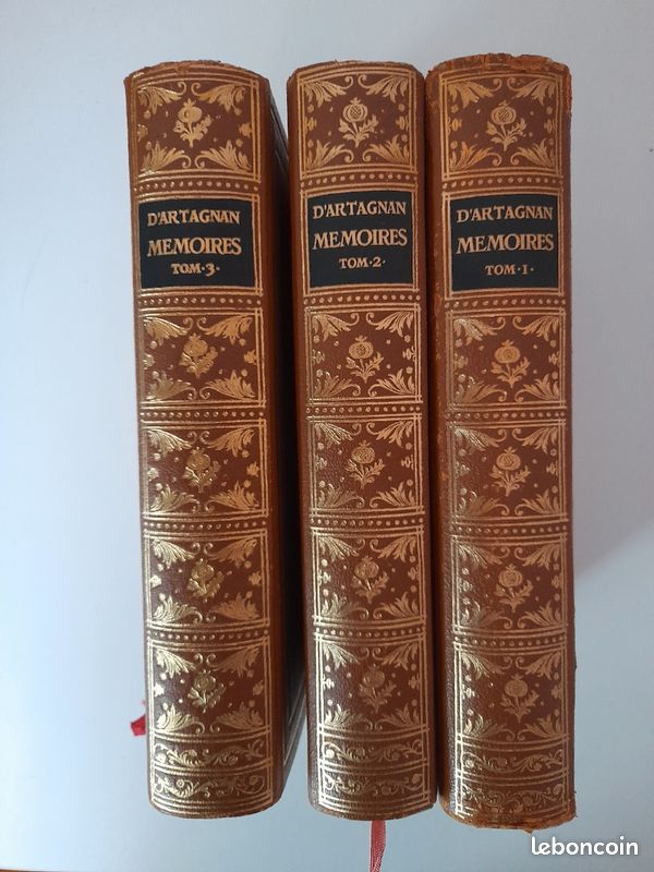 Mémoires de Mr D'Artagnan 3 volumes Jean de Bonnot (image 1)