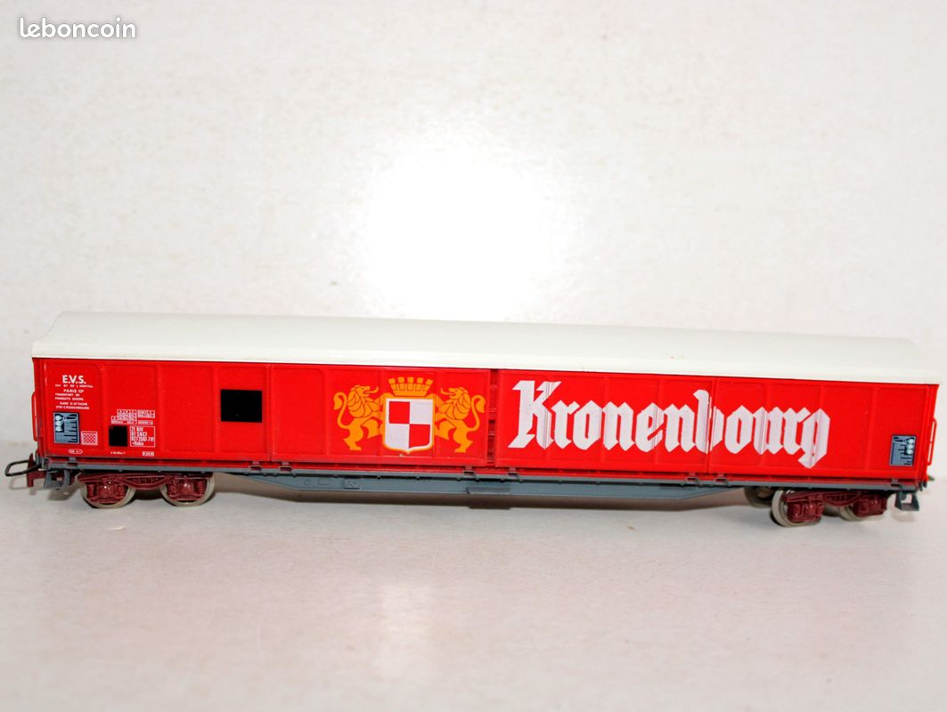 RARE JOUEF HO, 1/87 REF. 6729 WAGON COUVERT A PAROIS COULISSANTE DE FRET SNCF FOURGON Habis - Collection