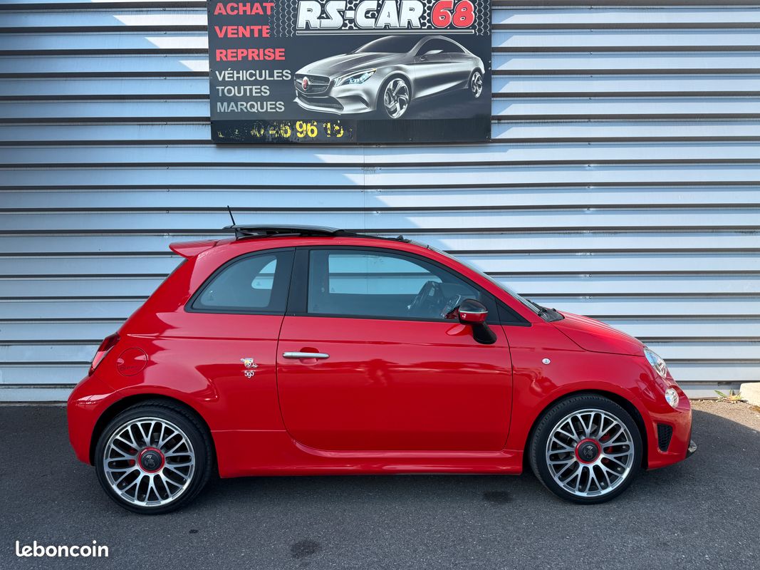 Fiat Abarth 500 1.4 T-JET 140 595 Excellent état Garantie 1an Toit ouvrant Pare choc Carbone (image 4)