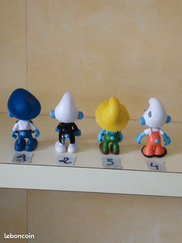3 Figurines Schtroumpfs - 5cm Schleich PVC Puffi Peyo Jeu Jouet CS17