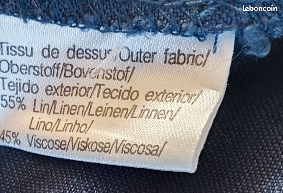 Robe bleue en lin (55%),taille 38
Neuve (image 3)