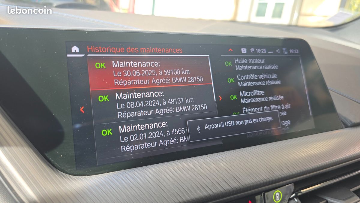 BMW SERIE 1 F40 M-Sport 118i 140ch DKG7 - Suivi 100% BMW - Full option (image 12)