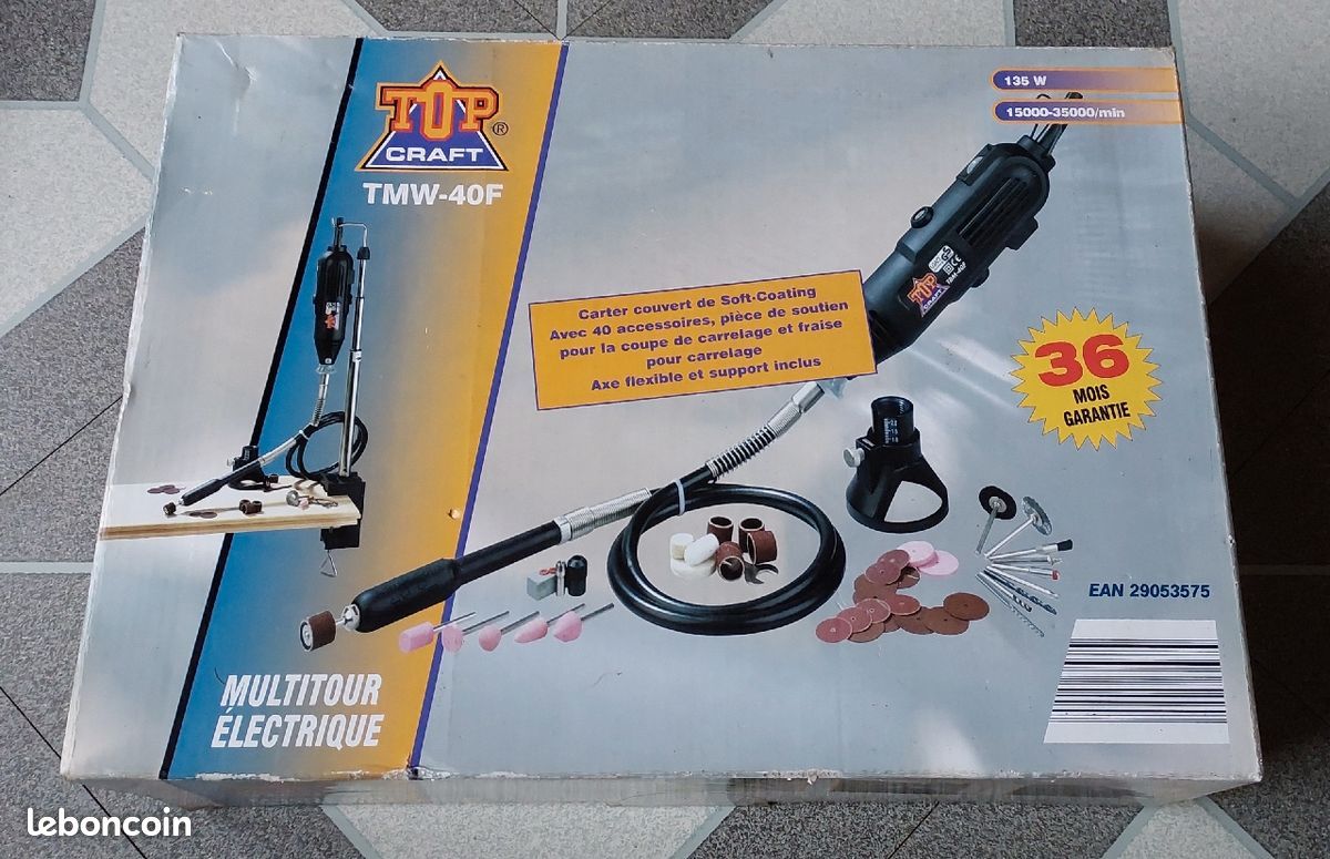 Mini perceuse + flexible déporté - stylo graveur pour percer, meuler, graver... (image 1)