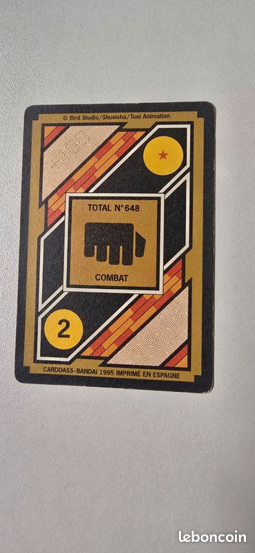 Carte Dragon ball z Hondan (image 3)