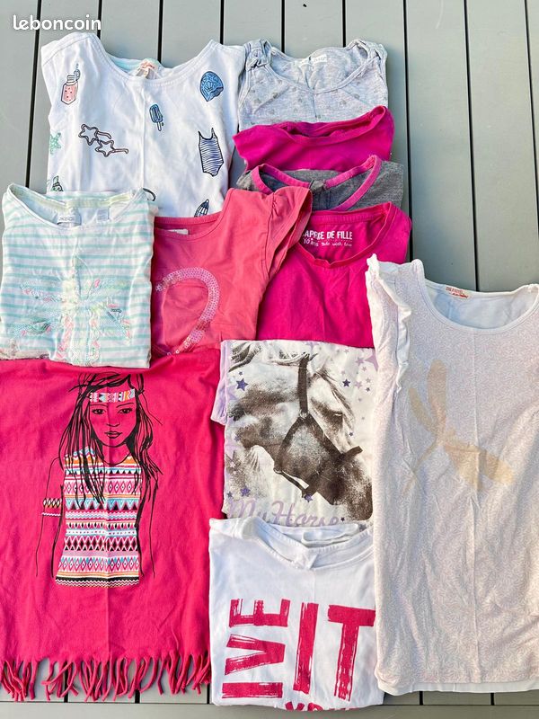 Lot vêtements été fille 10 ans (31 pièces) (image 1)