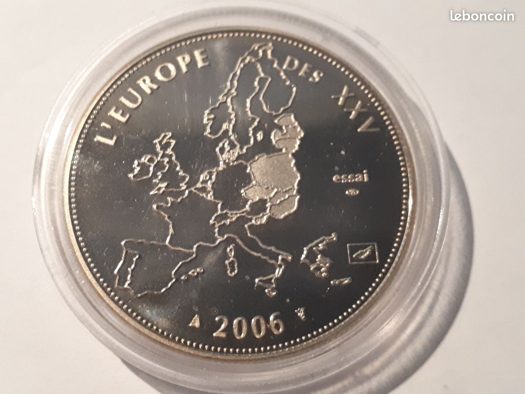 Lot de 5 Médailles 40 mm thème Europe - Euro (image 5)