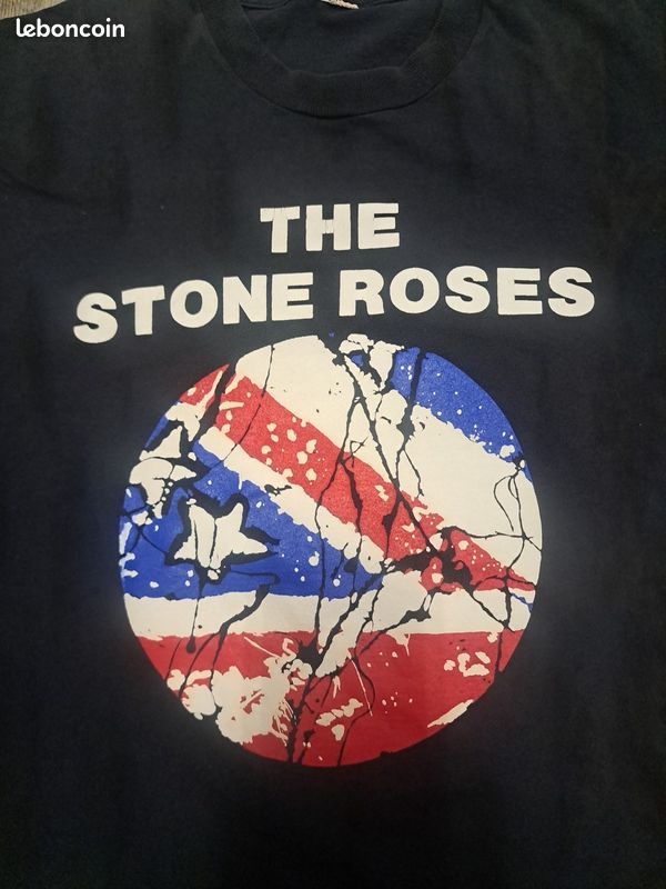 T-shirt The Stone Roses Homme Noir (image 2)