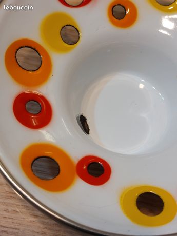 vintage IKEA PS Värmeljushållare - lot de 12 bougeoirs chauffe-plat en céramique emboîtables conçus par Ehlen Johansson