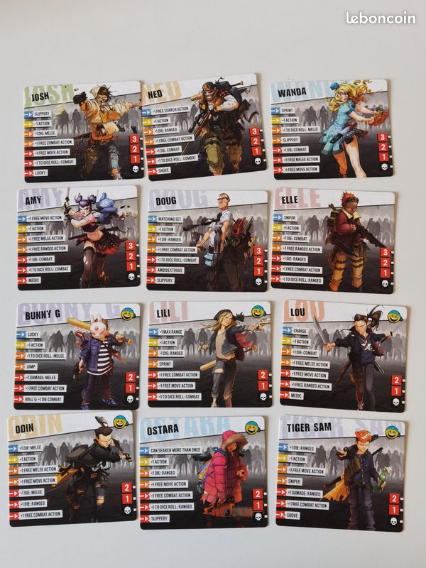 Lot de 3 ou 4 Figurines de personnages – ZOMBICIDE (image 20)