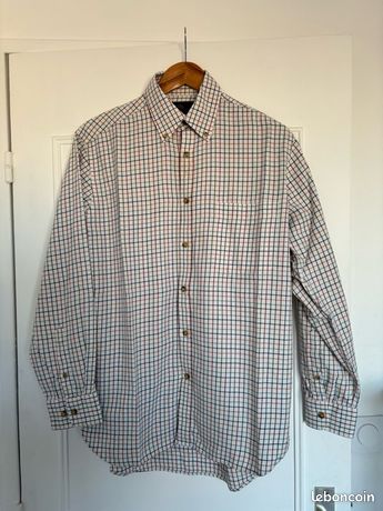 Chemise boutonnée en flanelle à carreaux pour garçon