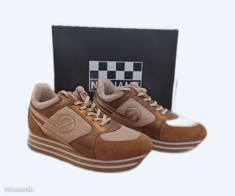 Basket Femme No Name Parko No Name Jogger Basket Femme Beige