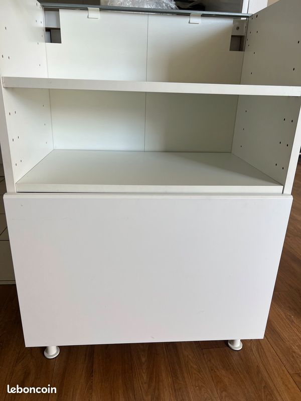 Caisson metod + porte + 3 tablettes utrusta + 2 charnieres + pied capita (image 1)
