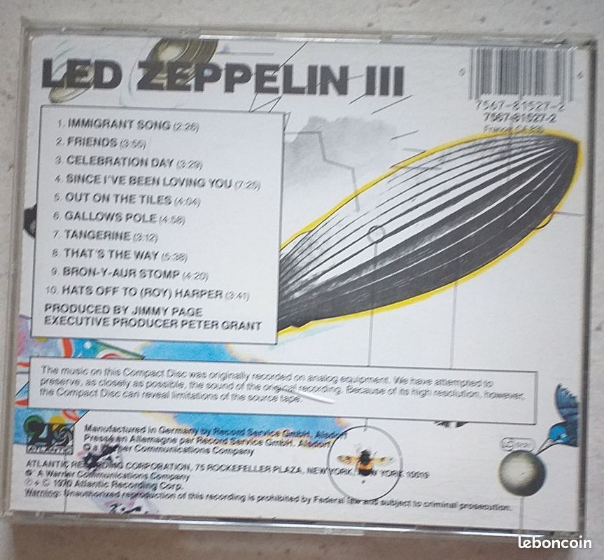 CD Led Zeppelin III (image 3)