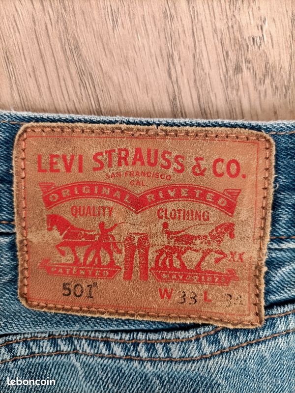 Jeans Levis ancien, belle patine W33 L34 (image 4)