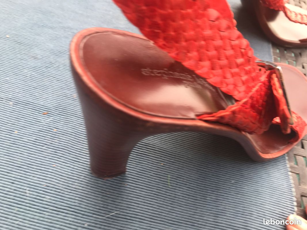 Sandales rouges Stéphane KELIAN 38 (image 6)