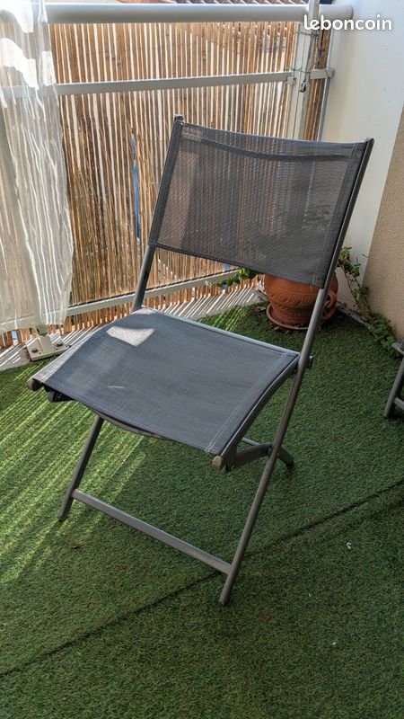 Table de jardin extensible avec 4 chaises pliantes (image 6)
